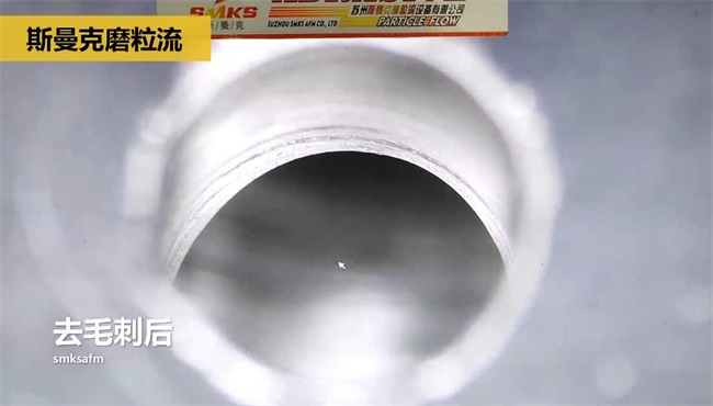 鋁合金<a href='http://yyjdwx.com' target='_blank'><u>交叉孔去毛刺</u></a>，<a href='http://yyjdwx.com' target='_blank'><u>流體拋光機</u></a>約20秒一個